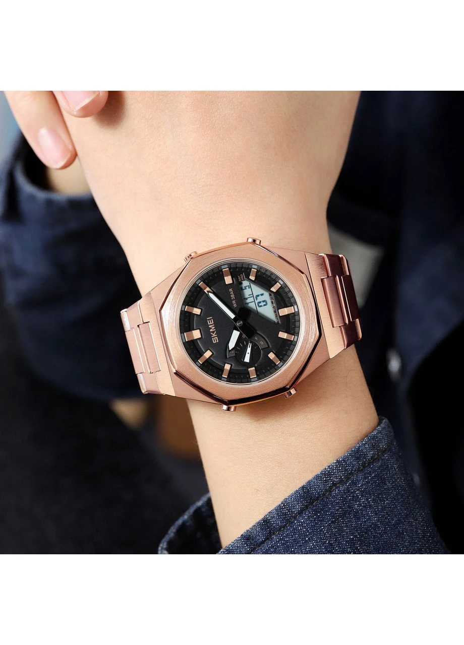 Чоловічий наручний годинник 1816RGWT Rose Gold-White Skmei (387406224)