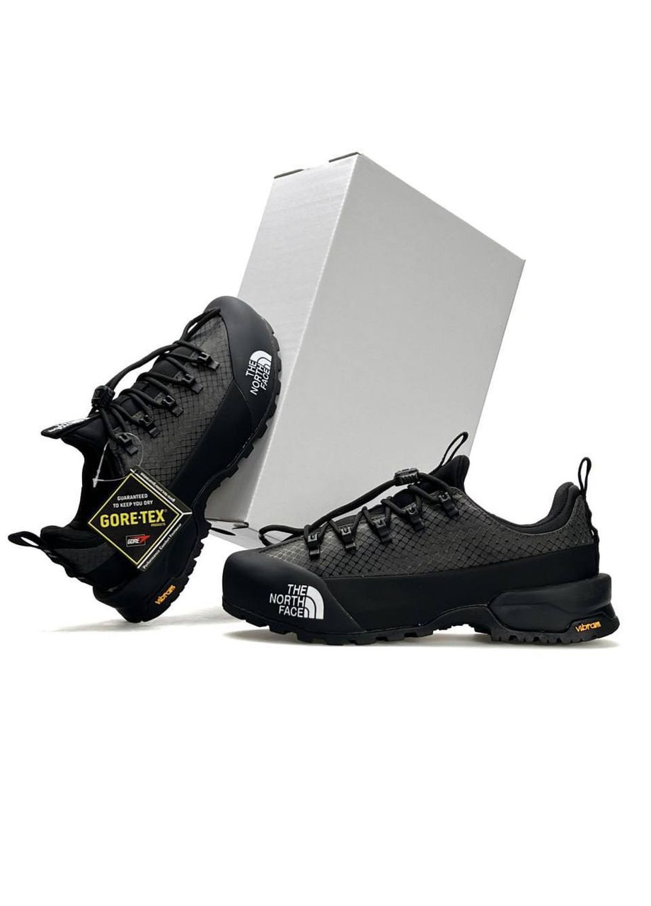 Темно-сірі Осінні кросівки чоловічі The North Face Glenclyffe Low GTX Black