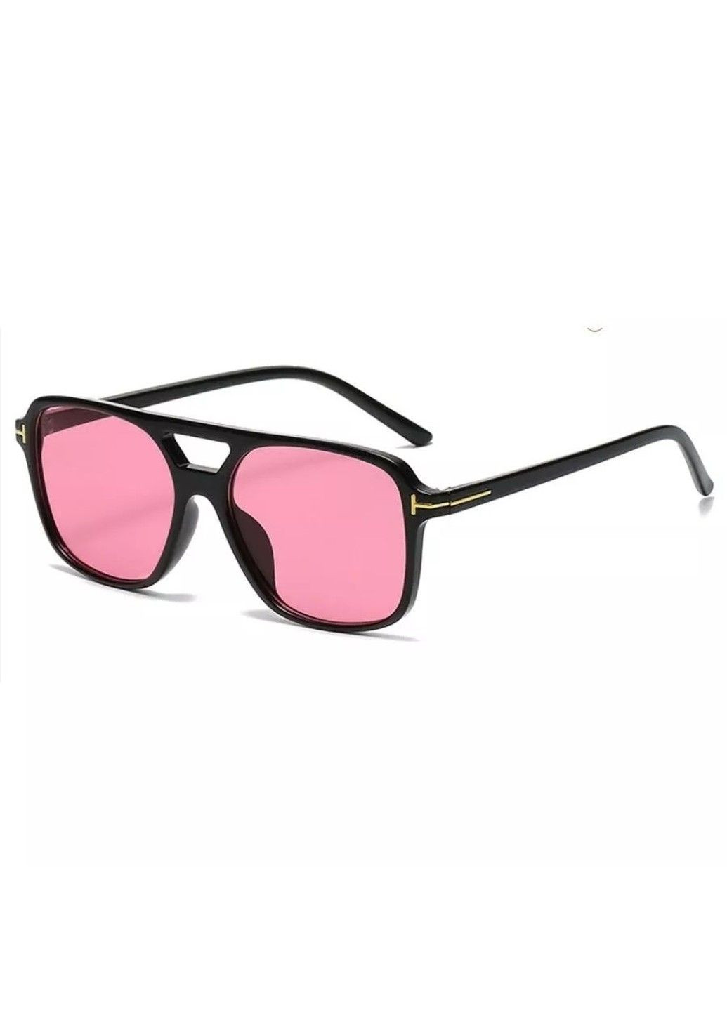 Очки солнцезащитные авиатор Sunny черные с розовыми линзами No Brand (315705468)
