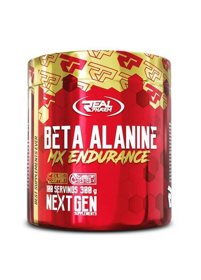 Аминокислота Beta Alanine Powder, 300 грамм Апельсин Real Pharm (333339302)