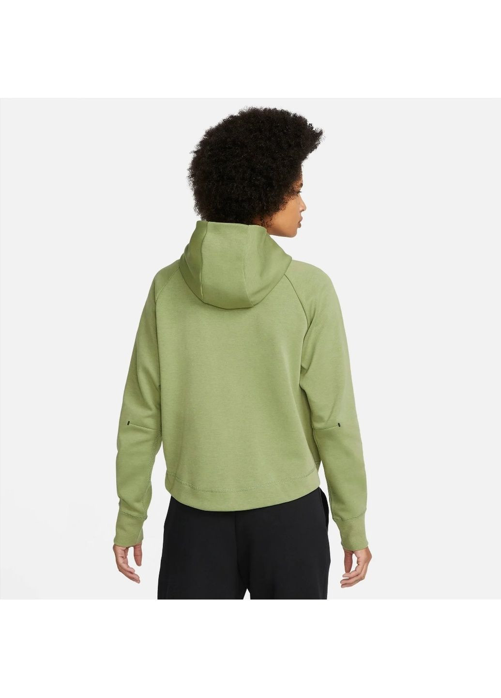 Толстовка жіноча Sportswear Tech Fleece Windrunner Full-Zip Hoodie Olive Cw4298-334 Nike (365962697)