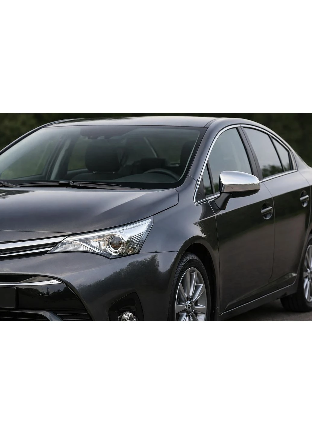 Накладки на дзеркала (2 шт, нерж) для Toyota Avensis 2009-2018 рр No Brand (392209577)