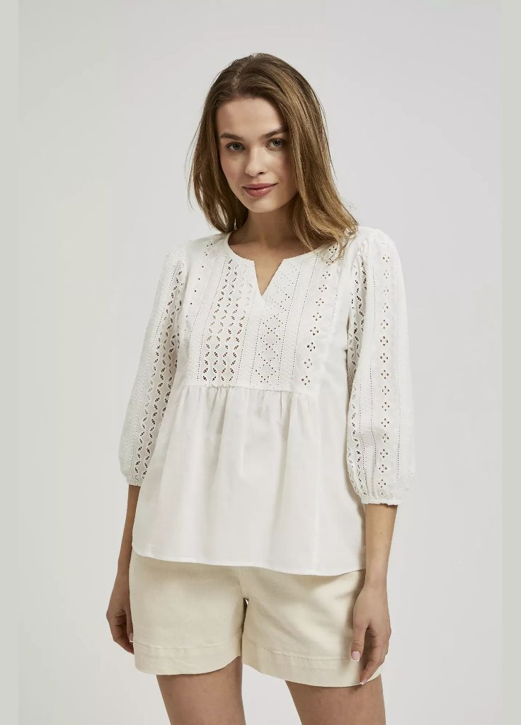 Молочная блузка женская Moodo