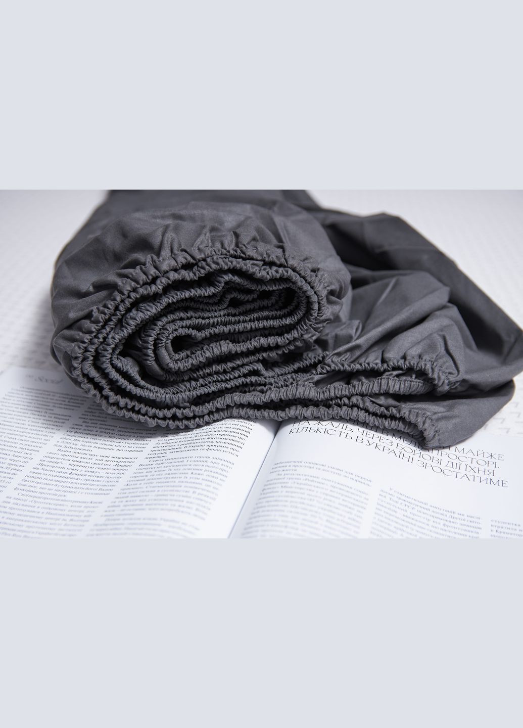 Простирадло на резинці Бязь Gold Люкс 80х200х20 см (MS-850000522) Moon&Star Sweat Gray (295438851)