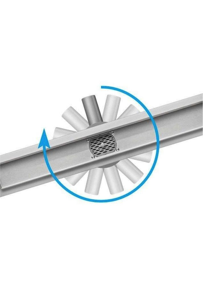 Душевой трап IT03-FT01/700B, 700 мм, нержавеющая сталь, черный ITAL (316094979)