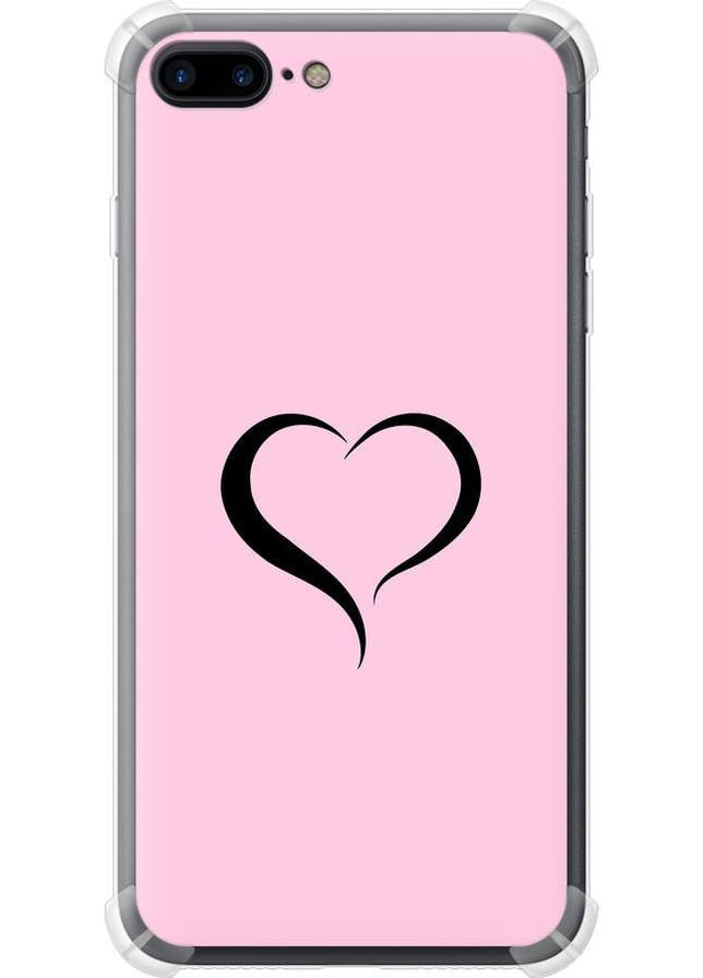 Силіконовий протиударний с посиленими кутами чохол 'Серце 1' для Endorphone Apple iPhone 8 Plus (334728350)