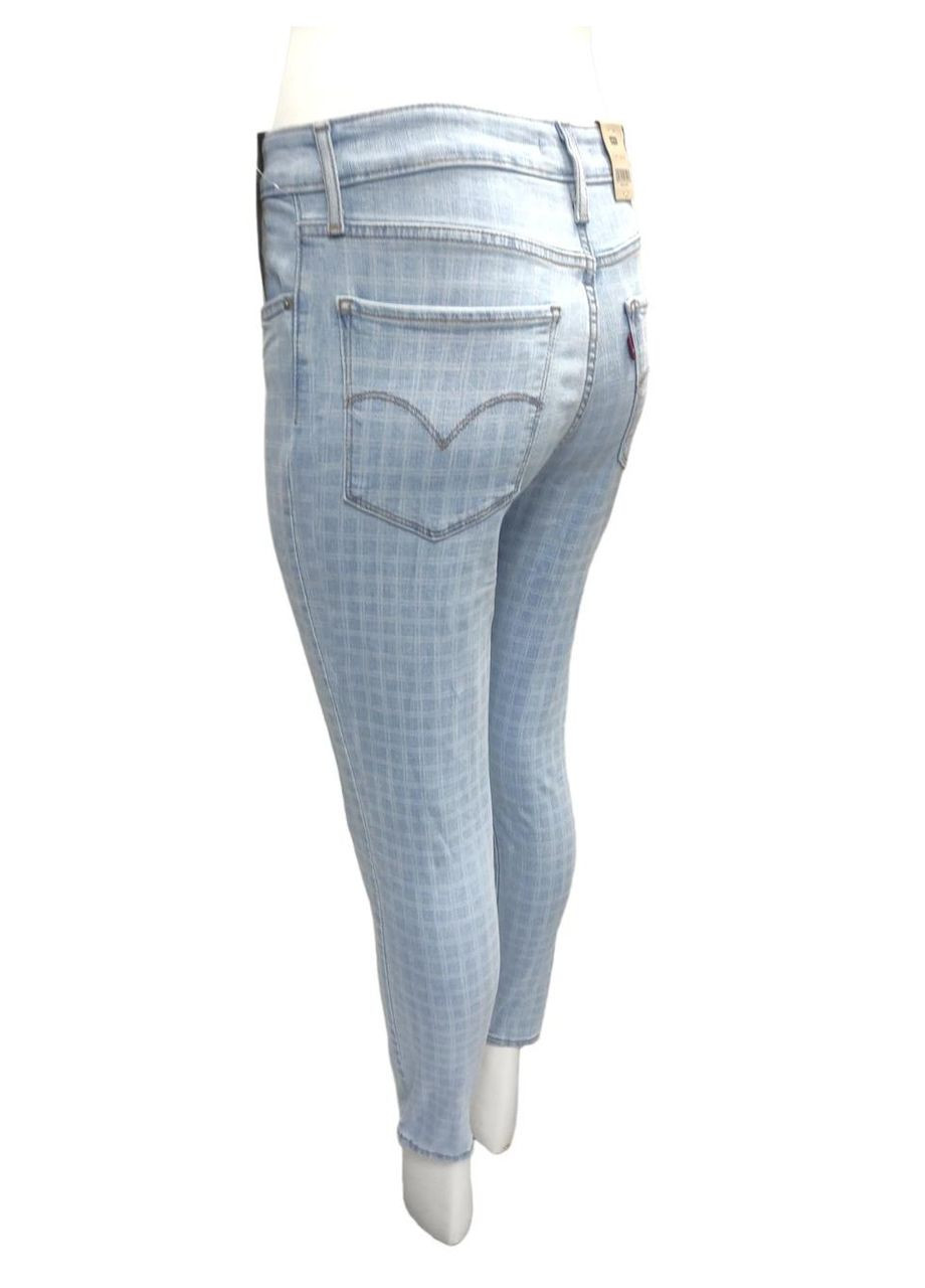 Жіночі джинси 721, короткі, вузькі з високою посадкою,голубий, розмір W27 - L30 slim fit Levi's - (370441988)
