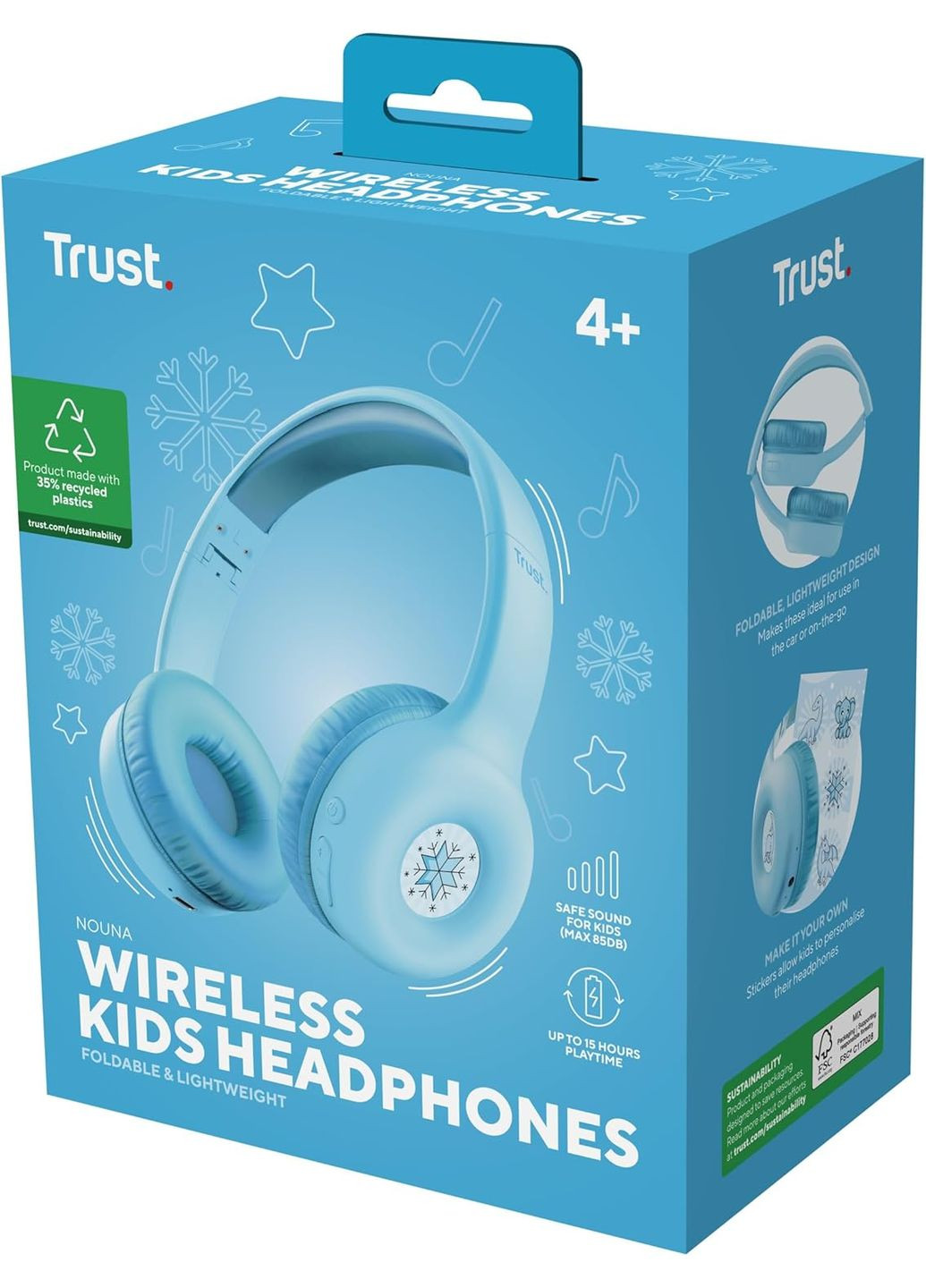 Навушники On-ear Nouna Kids, Wireless, Mic, Trust (342397652)