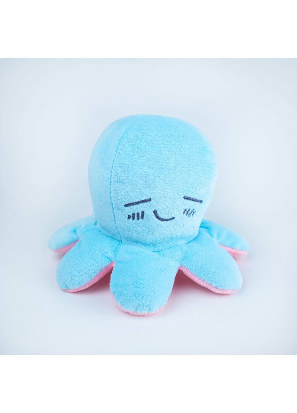 М'яка іграшка Восьминіг перевертиш 11см рожево-блакитний (KD653) Kidsqo (365545942)