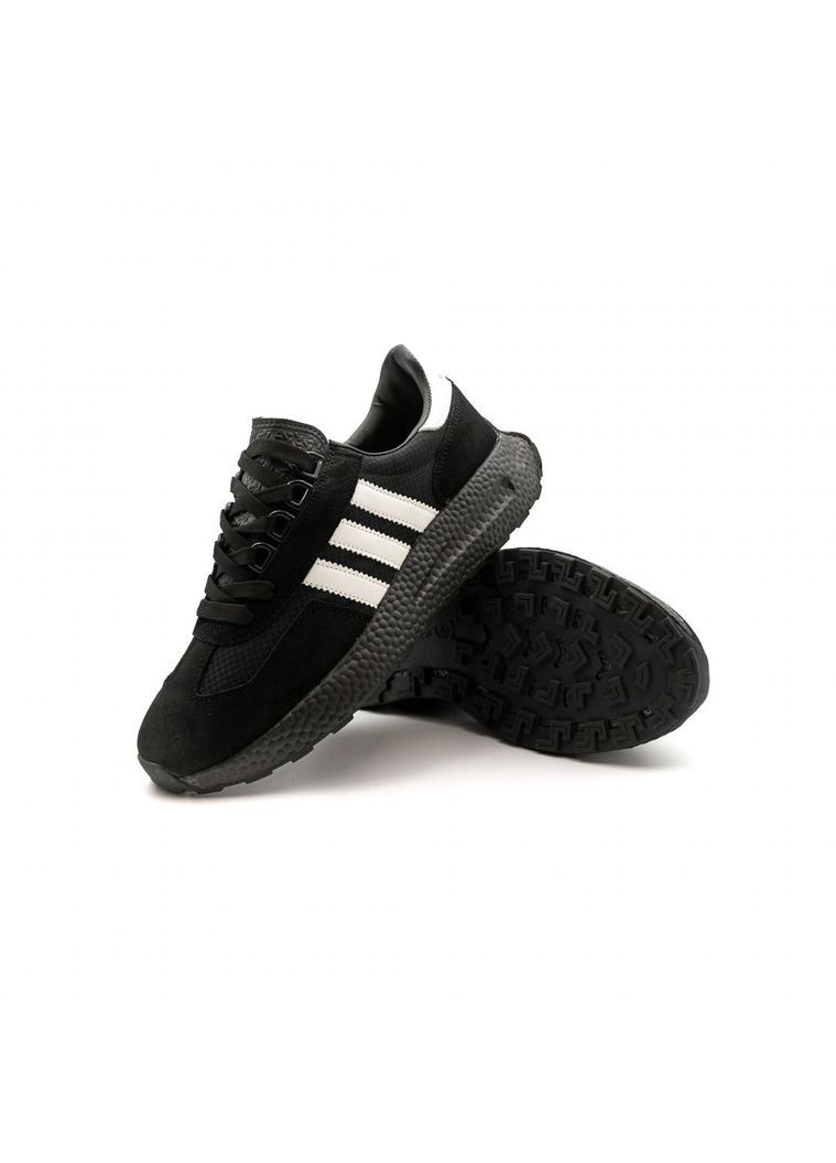 Черные демисезонные кроссовки мужские adidas retropy black white адидас ретропи No Brand