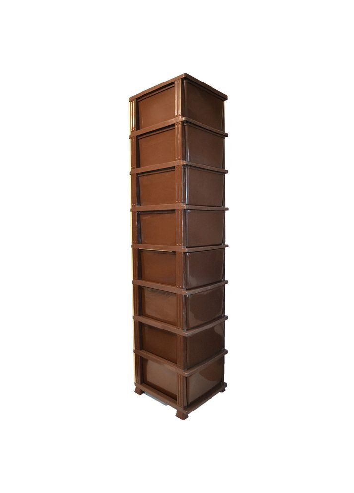 Комод пластиковый 8 ящиков 174х46х38 ротанг бежевый Эфе пластик Efe Plastics (345122422)