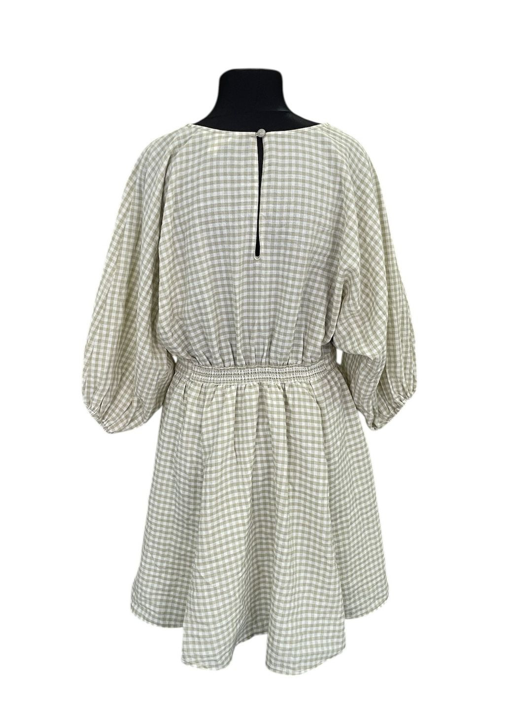 Світло-зелена сукня H&M в клітинку