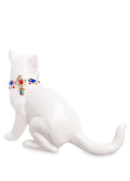 Статуэтка фарфоровая с позолотой Кошка 15 см 1102786 No Brand (346528599)