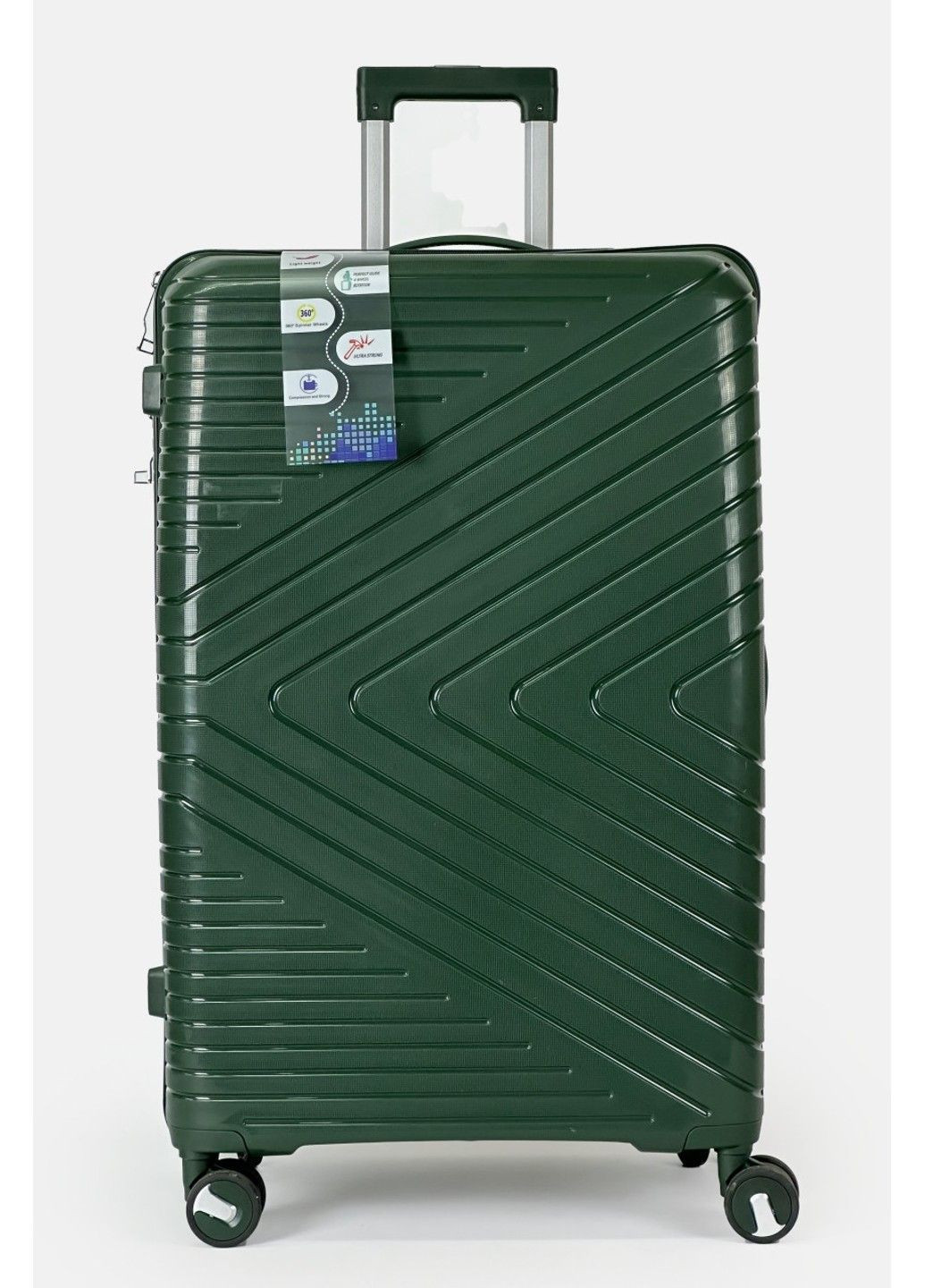 Велика пластикова валіза Tourist 301-1-GRN (295903122)