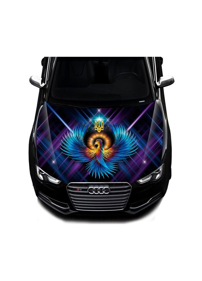 Наклейка на капот 3D TUNING STUDIO Тризуб фенікс 1500х1200х0.15мм No Brand (362499059)