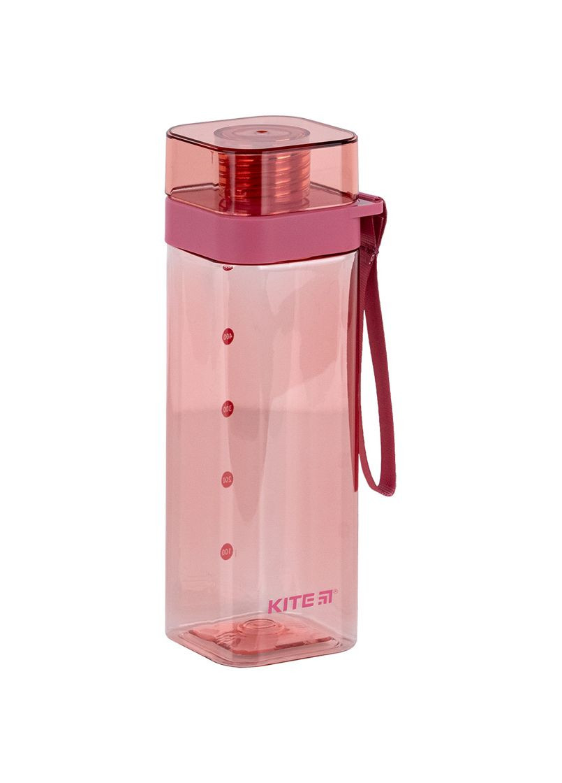 Бутылка для воды 550 мл квадратная розовая Kite (324440357)