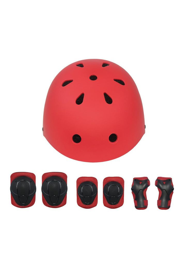 Комплект детский шлем и защита арт. 7122 (M) Красный River (289468868)