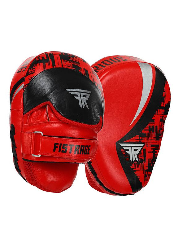 Лапа Вигнута для боксу та єдиноборств Fistrage Furious VL-4465 Червоно-чорний, (37508240) FDSO (322732639)