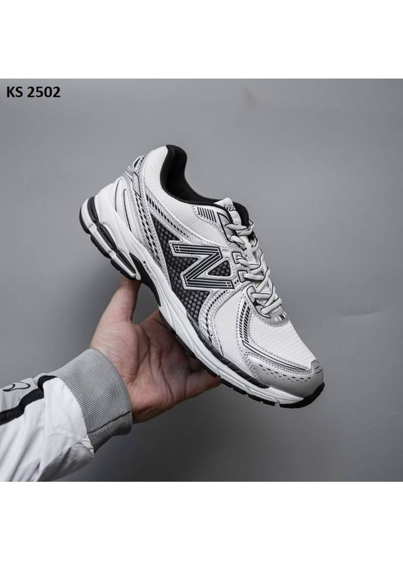 Белые демисезонные кроссовки мужские new balance 860v2 white нью беланс 860v No Brand