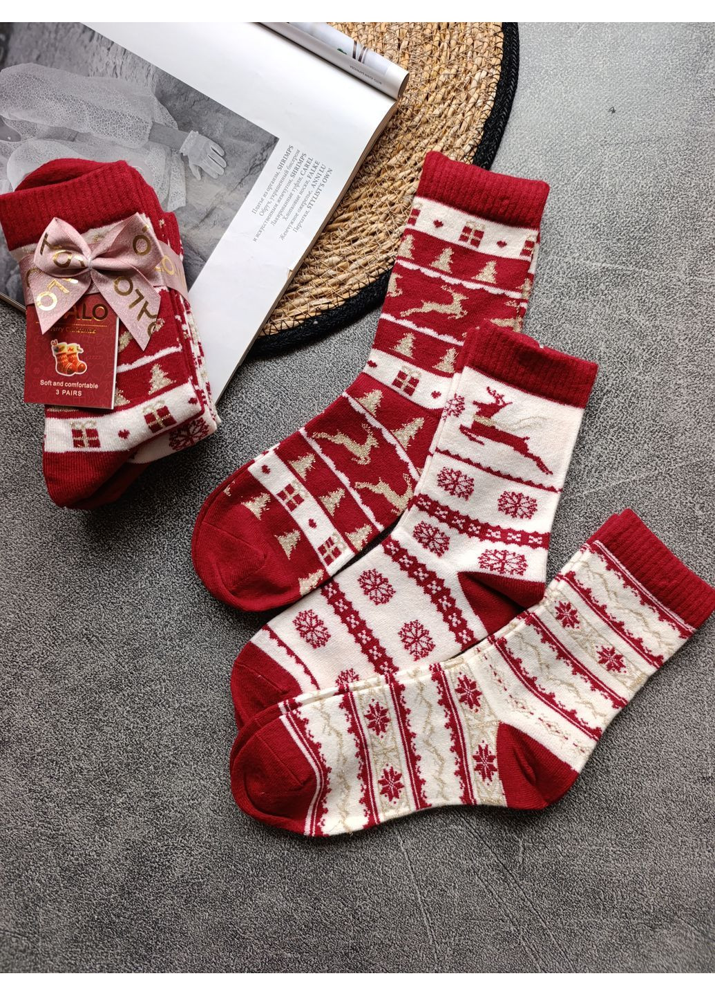 Набір 3 пари шкарпеток Coalo Новорічні (366029258)