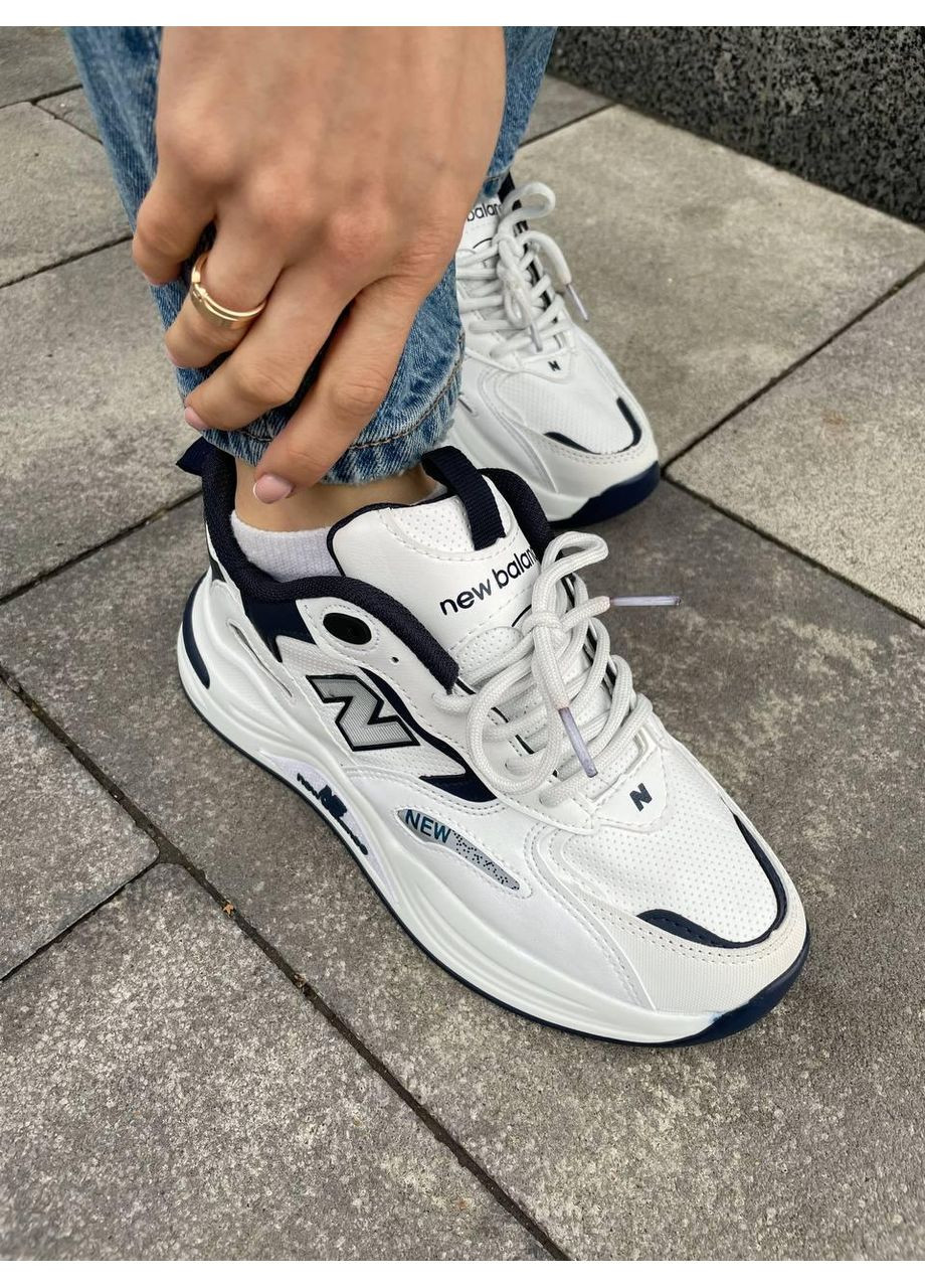 КРОСІВКИ ЖІНОЧІ NEW BALANCE 990 WHITE BLUE SILVER НЬЮ БЕЛАНС 990 No Brand білі демісезони (367171136)