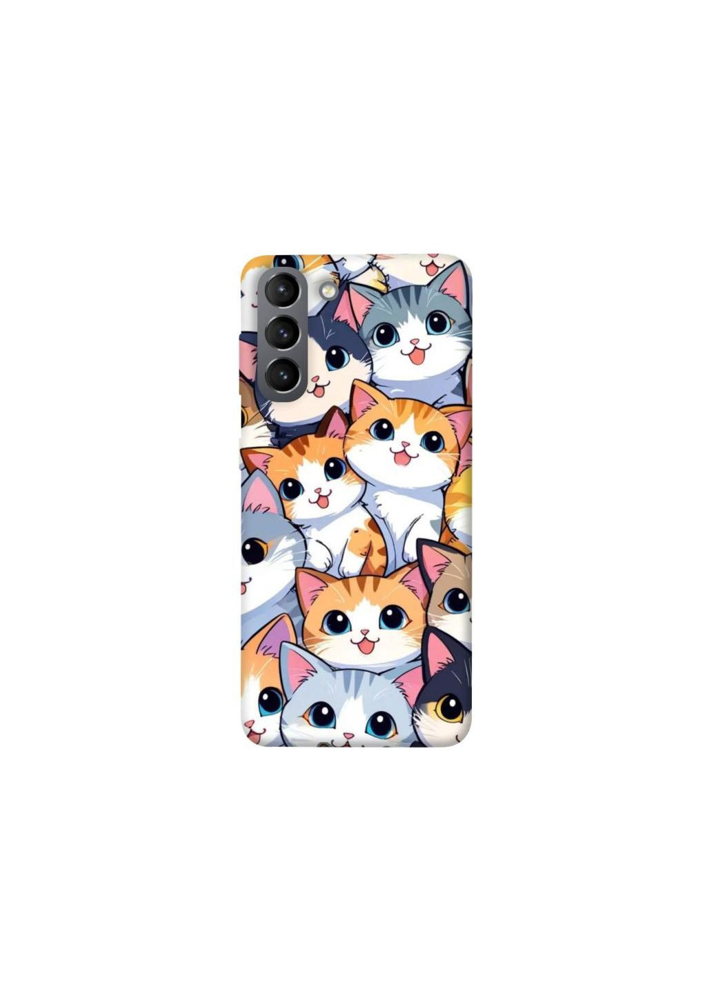 Чехол на Samsung Galaxy S21 Cute Cat v2 Frontalka (349832228)