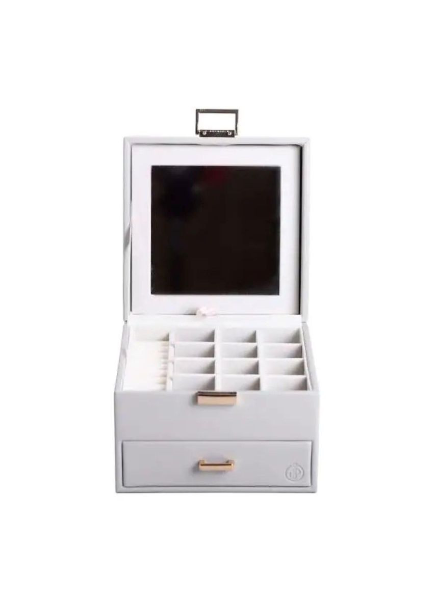 Шкатулка для украшений из эко кожи 2 яруса органайзер для ювелирных изделий HP-5-2G Yiwu (370800026)