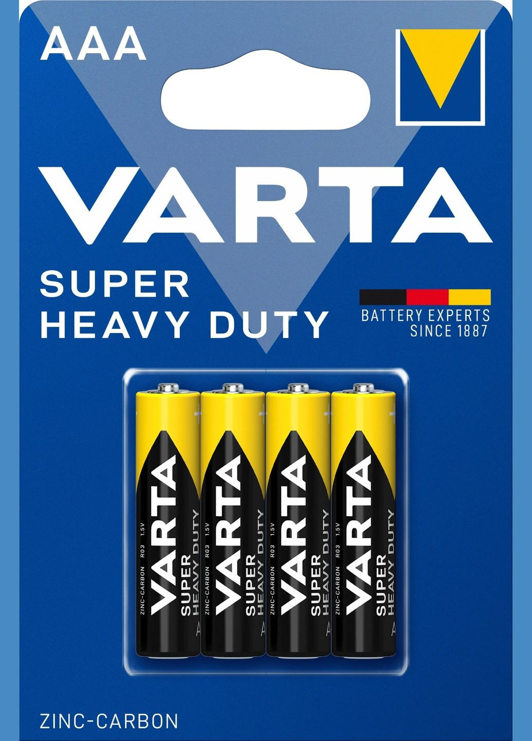 Батарейки Superlife AAA BLI 4 Zinc-Carbon, 4 шт. (2003101414) Varta 02003101414 (328309320)