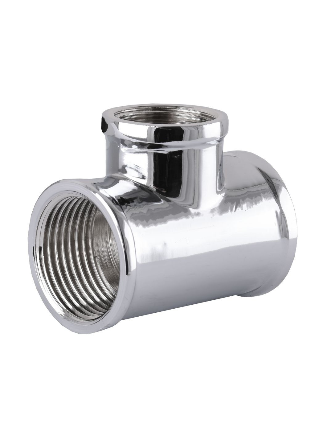 Трійник 1″х1/2″х1″ ВВВ хром 8202 Solomon (336385288)