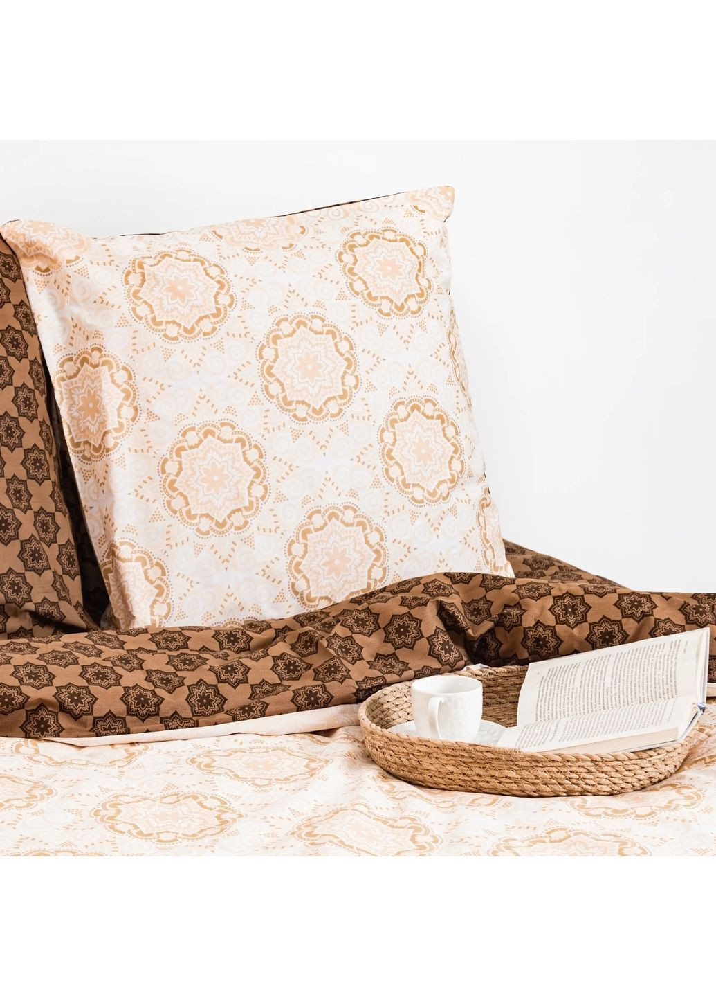 Двуспальный комплект постельного белья Бязь с наволочками 70*70 см, 115 гр/м2 Debbie Brown Коричневый (19620180215) ТЕП (365851910)