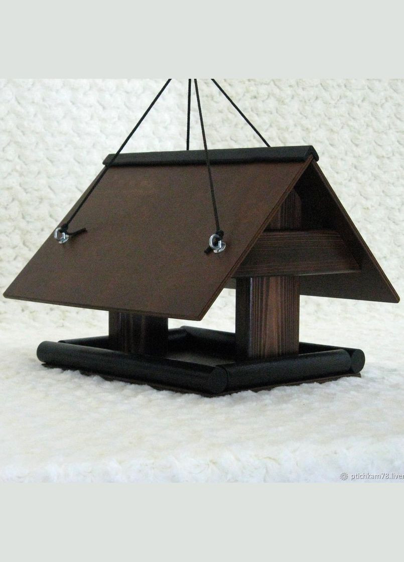 Кормушка для птиц Крачка венге (КРМ-002012) No Brand (328605174)