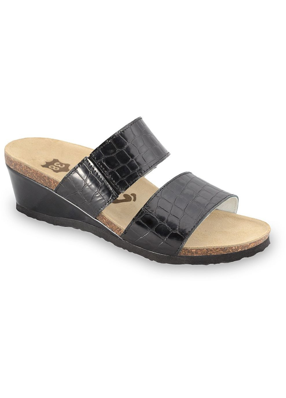 Цветные шлепанцы ортопедические женские natasha, черный ( ) Grubin