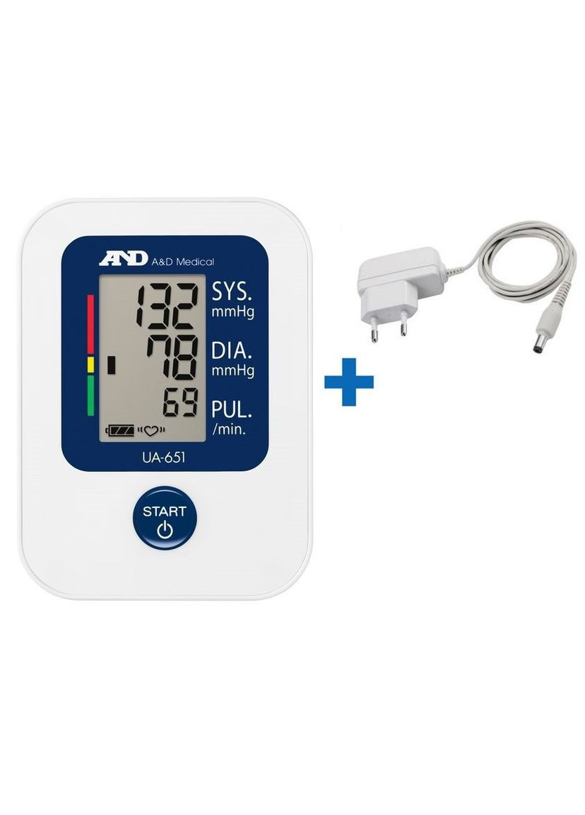 Тонометр UA-651 с адаптером автоматический на плечо гарантия 10 лет and (349810639)