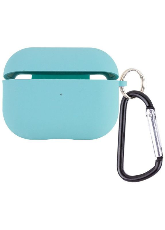 Силіконовий футляр з мікрофіброю для навушників Airpods Pro 2 / Pro Морської хвилі Epik (372163806)