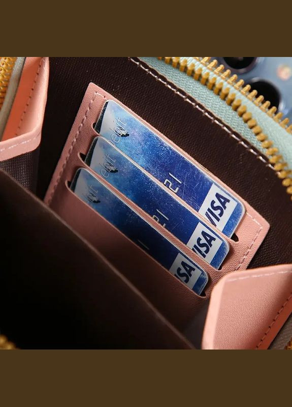 Жіноча сумка гаманець для телефону грошей та ключів через плече Чорна Forever Better No Brand (306554687)