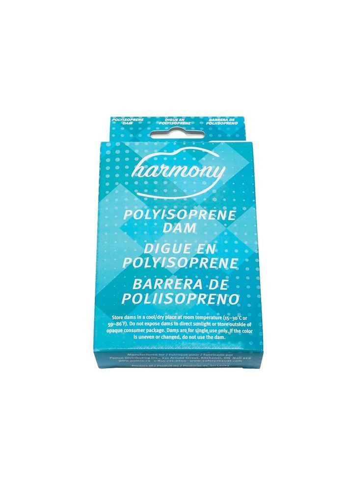 Салфетка для орального секса Harmony из полиизопрена, 6 шт One (367088734)