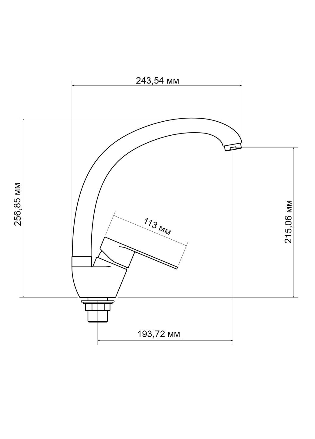 Смеситель для кухни Tani (k40) LDTAN008FCRM44971 Chrome LIDZ 008F (346492406)