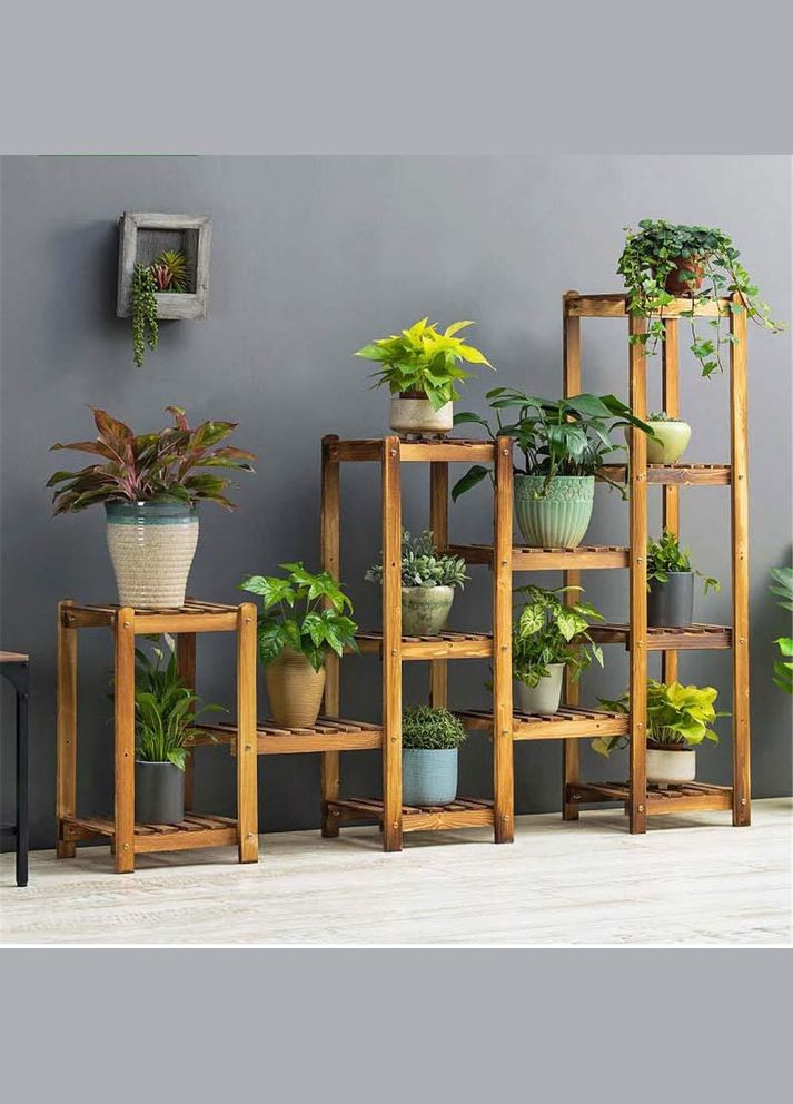 Підставка для квітів з дерева Анмас мускат (ЦВТ-006507) No Brand (328227646)