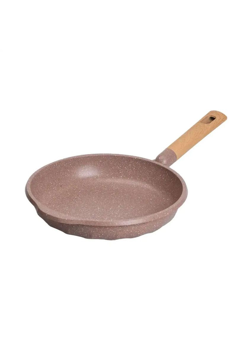 Алюмінієва сковорода 2,8 л з мармуровим антипригарним покриттям Ø 28 см, товсте дно кавовий MGC (356460407)