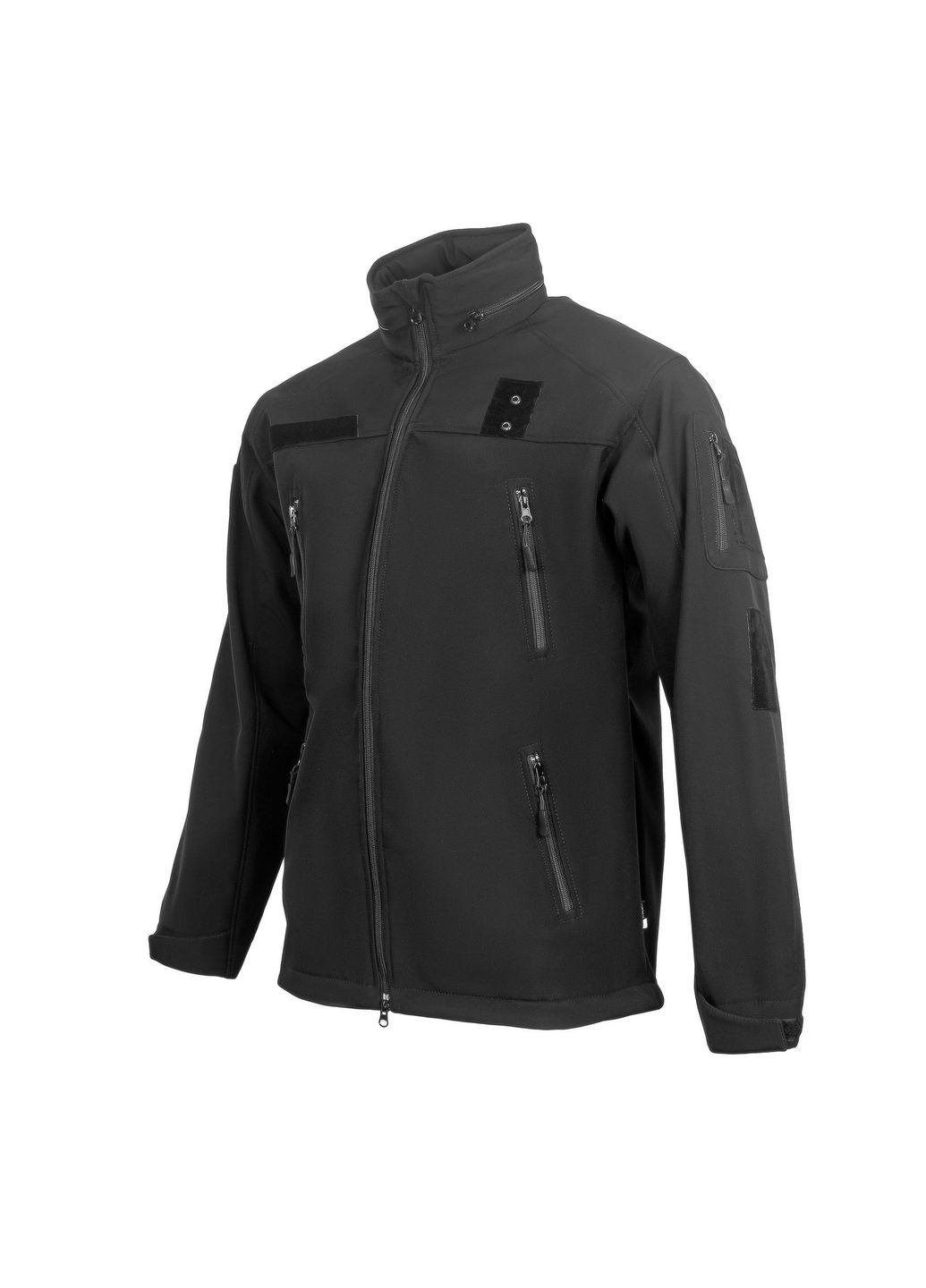 Куртка SoftShell с липучками для шевронов Black Vik-Tailor (315439510)