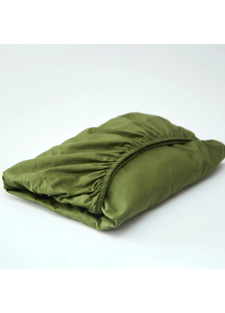 Простыня на резинке Бязь Gold Люкс 180х190х20 см (MS-850002915) Moon&Star Olive Luxe (386587793)
