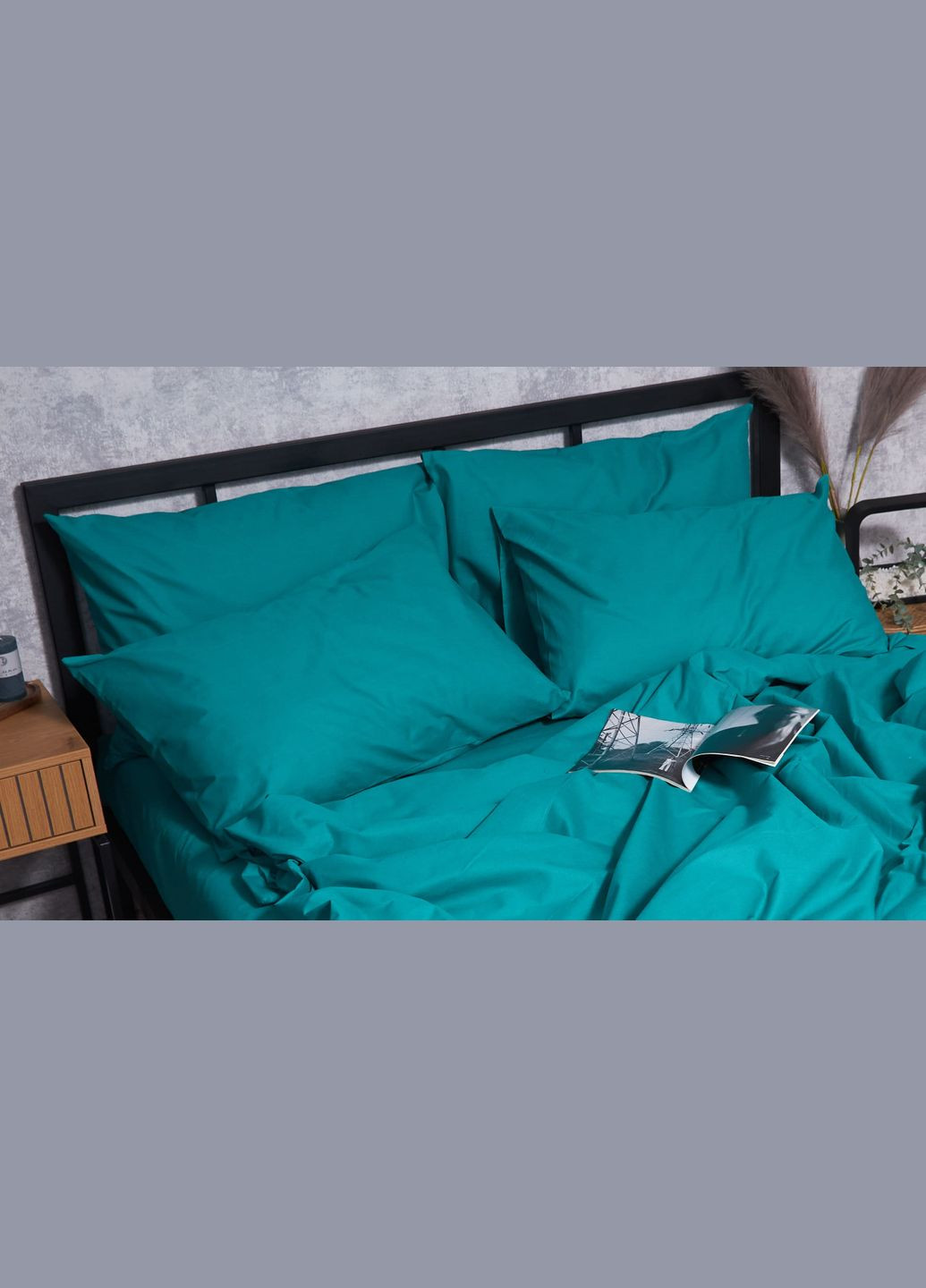 Набор наволочек Бязь Gold Люкс 60х60 2 шт (MS-840000052) Moon&Star Green Deep (289715333)