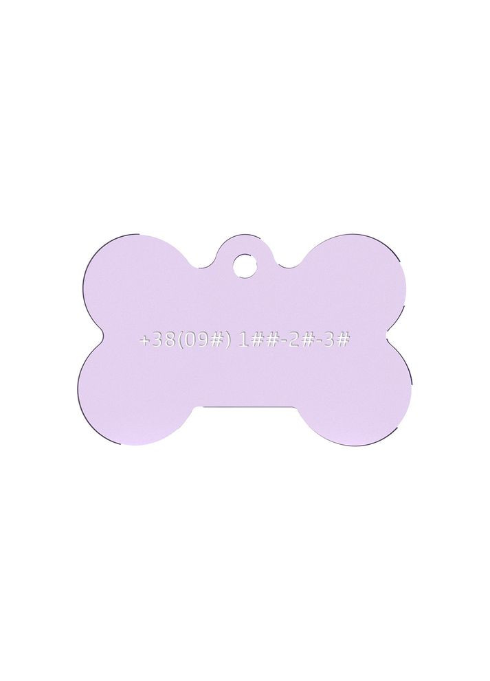 Адресник для собаки Light Purple 38x25мм Ekostar (367609294)