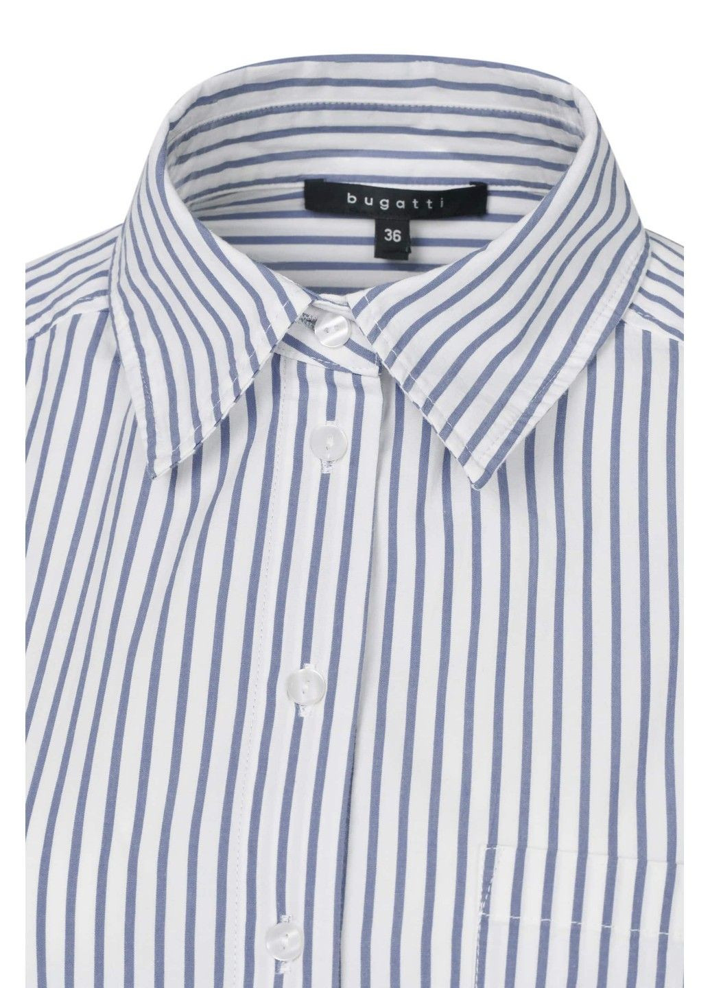 Блакитна жіноча сорочка блакитна на запах Bugatti