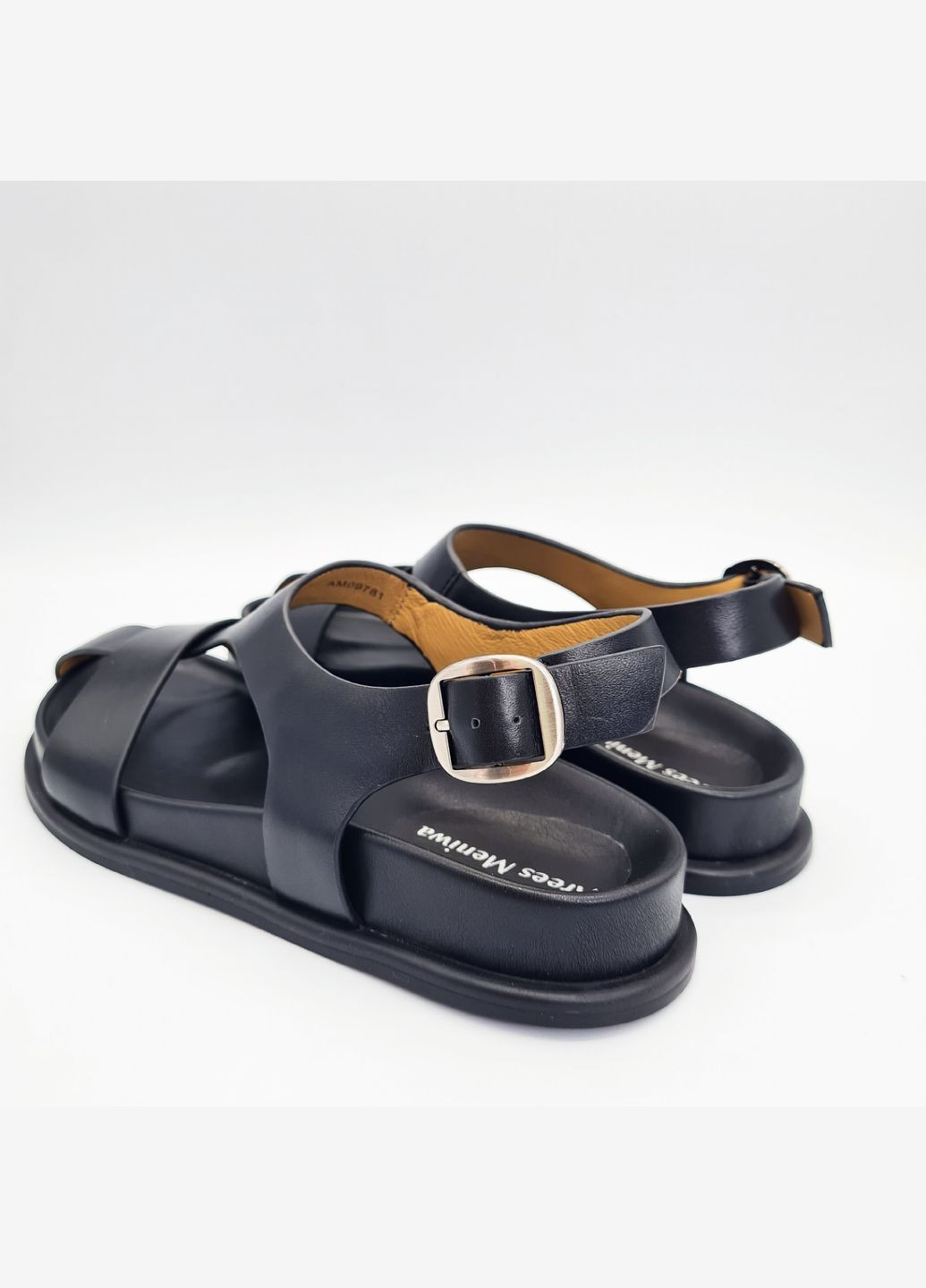 сандалии (р) кожа 0-1-1-am-09781 Arees Meniwa на ремешке