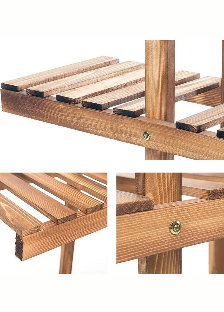 Підставка для квітів з дерева Лімож мускат (ЦВТ-003407) No Brand (328228070)