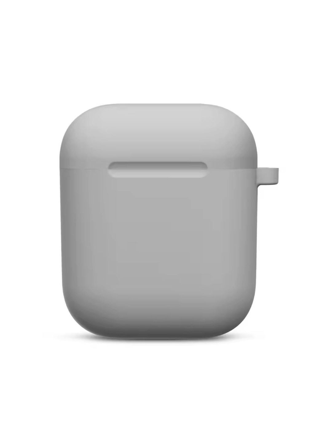 Чехол для наушников Свет - Серый С карабином No Brand Airpods 1/2 (326803388)