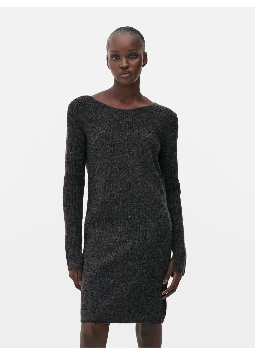 Темно-сіра сукня демісезон,темно-сірий меланж, Primark