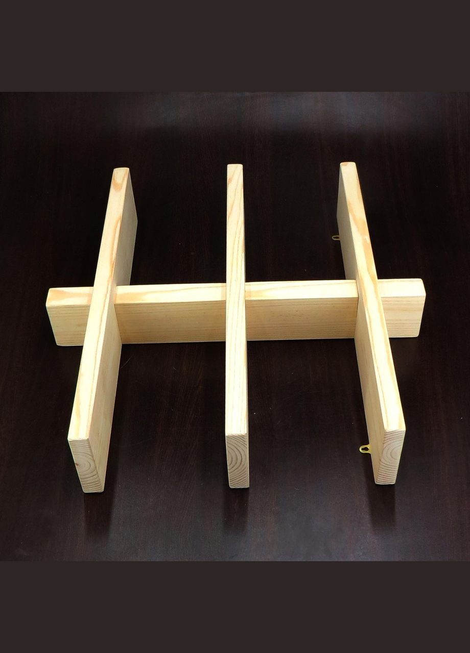 Настенная книжная полка из дерева Престол бланже (КПГ-001901) No Brand (328082209)