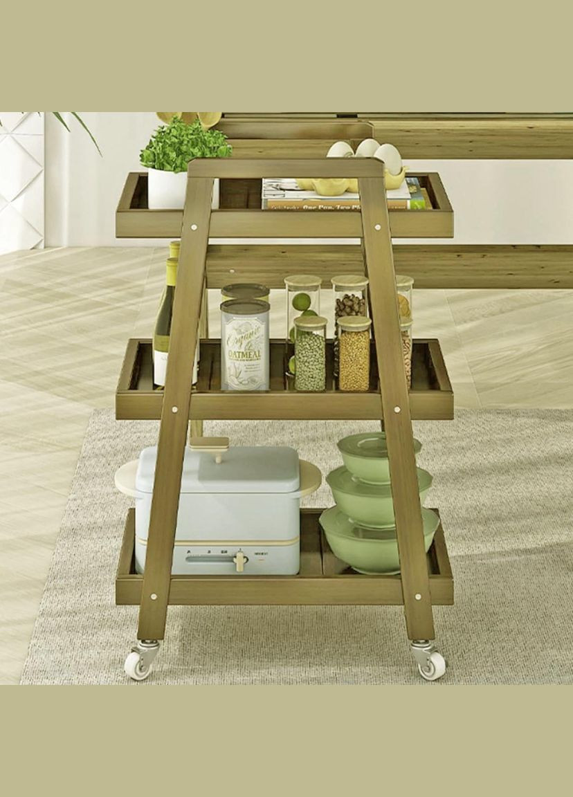 Сервировочный столик из дерева Тосруп мускат (ЭТК-001607) No Brand (327846206)